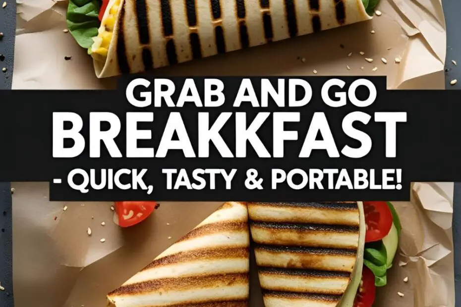 Breakfast wrap sliced open showing scrambled eggs and cheese wrapped in foil ready to go