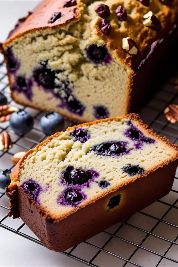 Slice of low sugar banana bread with chocolate chips and walnuts