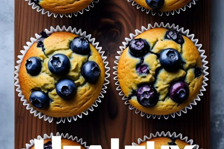 Blueberry oatmeal muffin halved showing moist crumb and blueberries inside