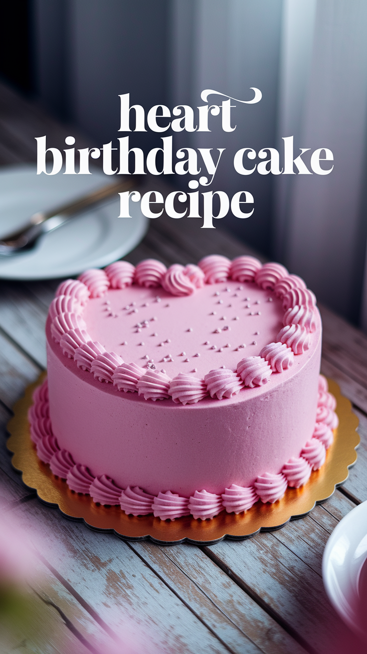Heart Birthday Cake Recipe