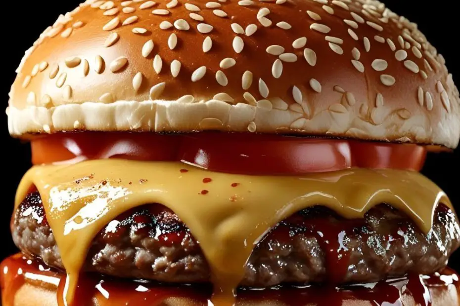 Copycat In-N-Out burger with melted cheese and secret sauce dripping