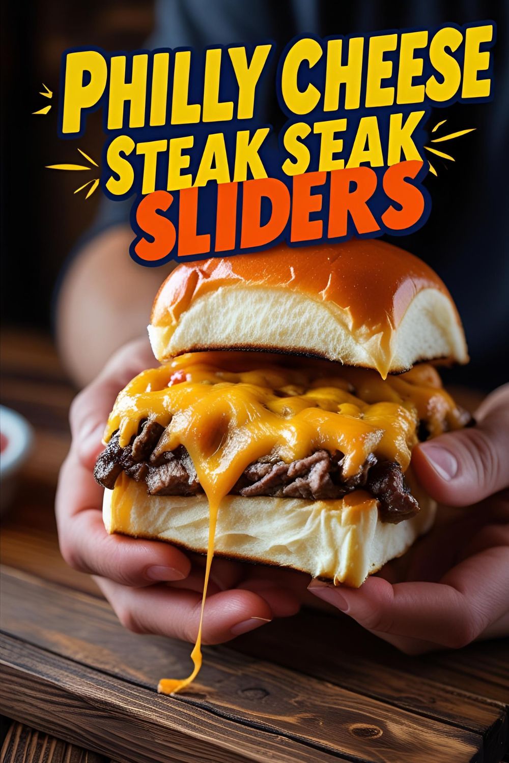 Oven‑fresh Philly cheesesteak sliders with melted cheese