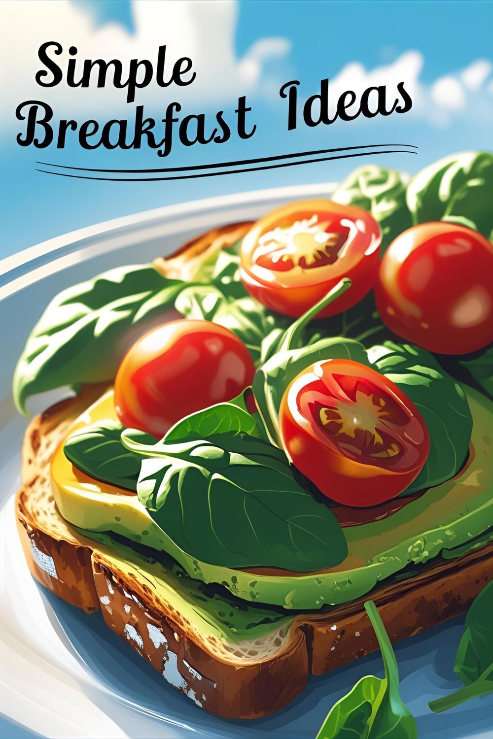 Avocado egg toast simple breakfast idea