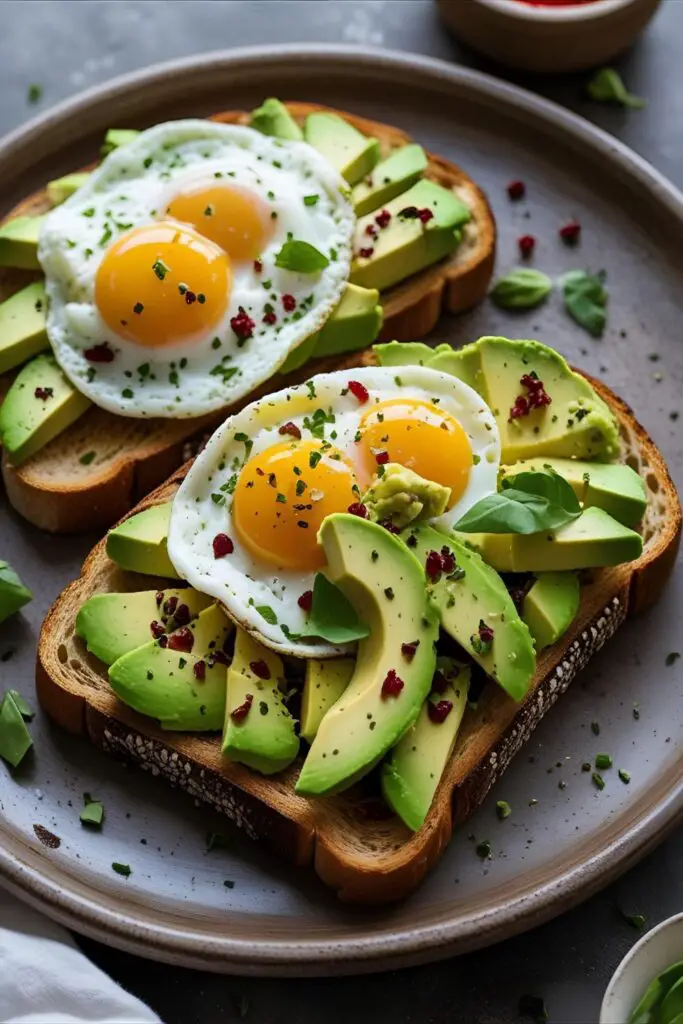 Quick scramble and toast breakfast idea