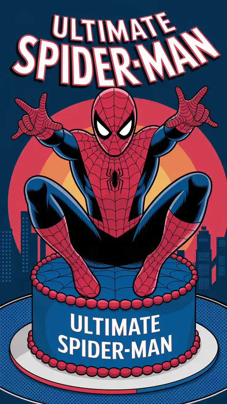 Spider‑Man Cake with Web Frosting Tutorial