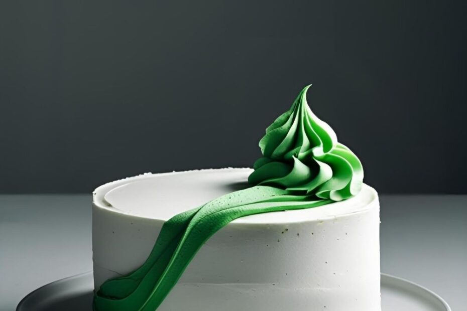 A minimalist Frank Ocean cake inspired by the Blonde album cover, with a text overlay that reads, "A Cake That Thinks".