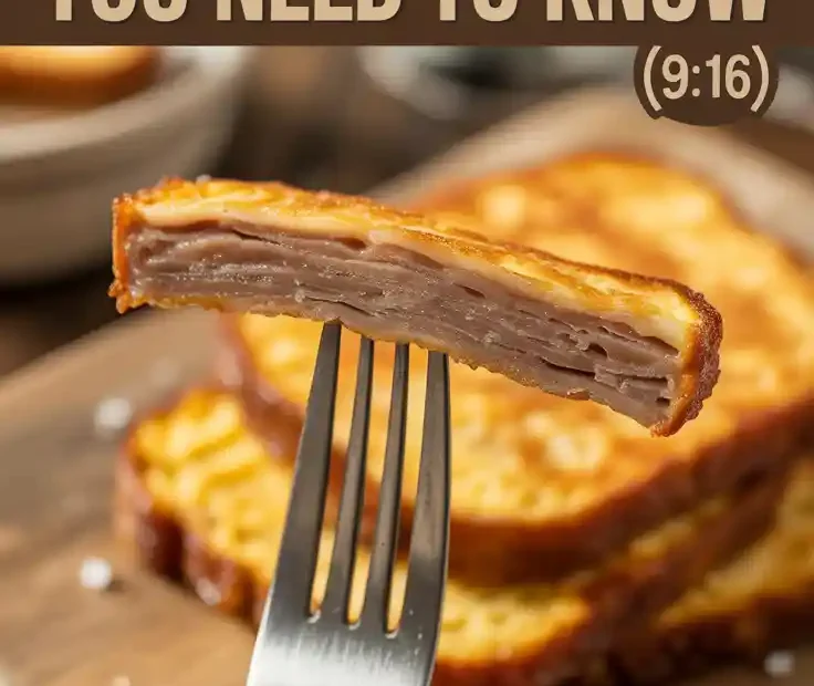 A Pinterest pin with the text "The Air Fryer Scrapple Trick You Need to Know" over a photo of a crispy slice of air-fried scrapple.