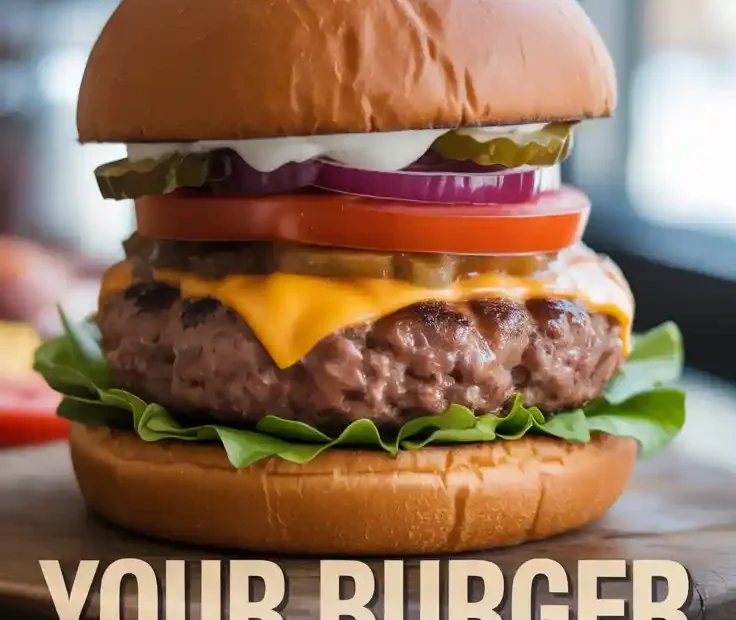 A Pinterest pin with the text "Your Burger Deserves a Better Bun" over a photo of a gourmet burger on a shiny, homemade bun.