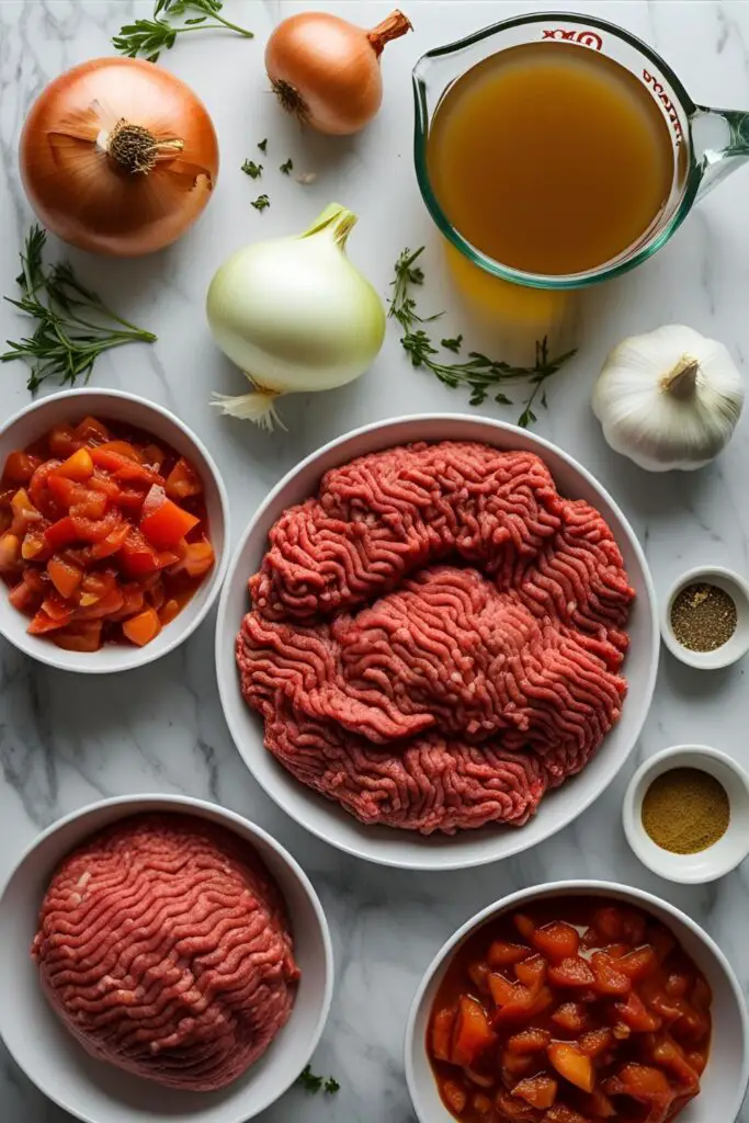 Ground beef taco bowl with cheese and salsa