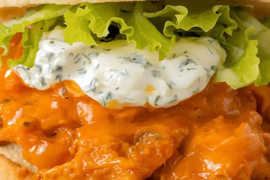 A delicious and easy recipe for making the ultimate buffalo chicken sandwich at home.