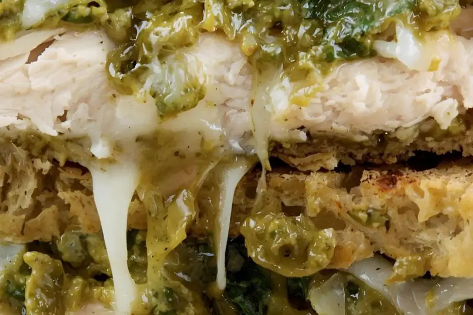 A delicious and easy recipe for making the ultimate chicken pesto sandwich at home.