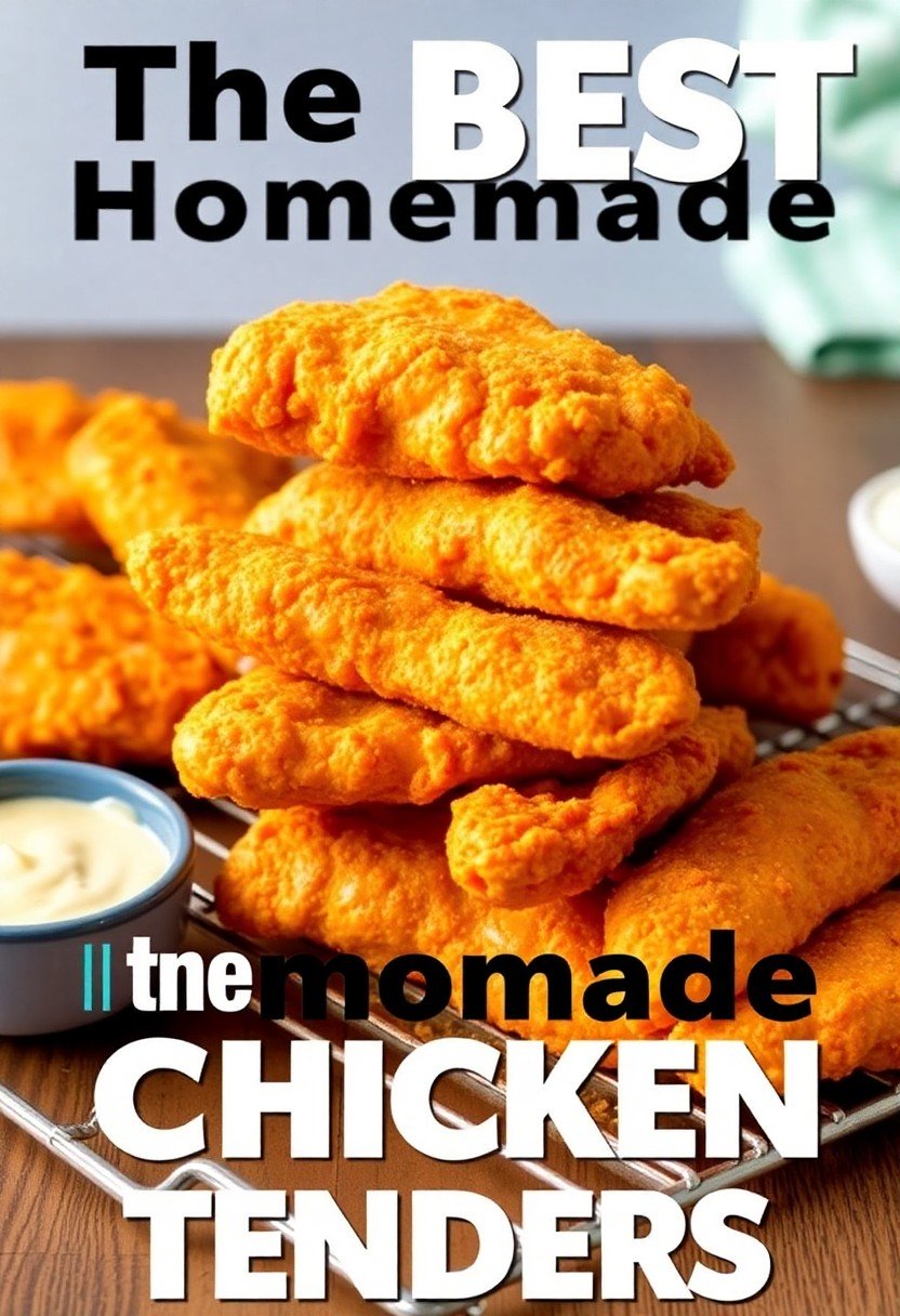 The best recipe for crispy and juicy homemade chicken tenders, perfect for a family dinner.