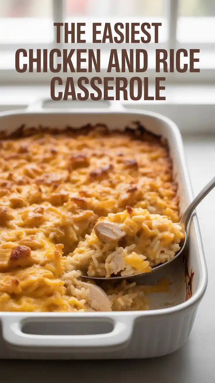 Easy chicken and rice casserole recipe