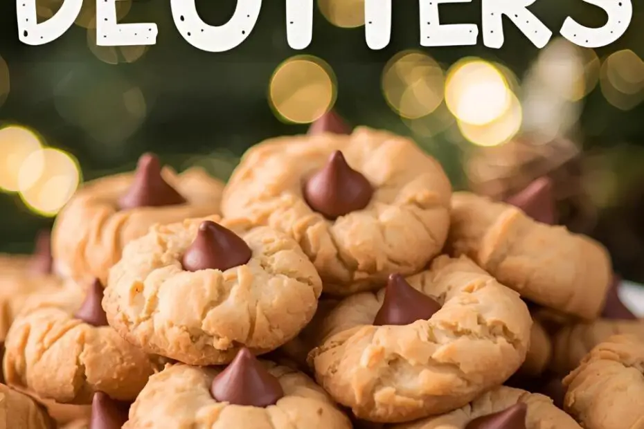 The best classic recipe for soft and chewy peanut butter blossoms, perfect for the holidays.