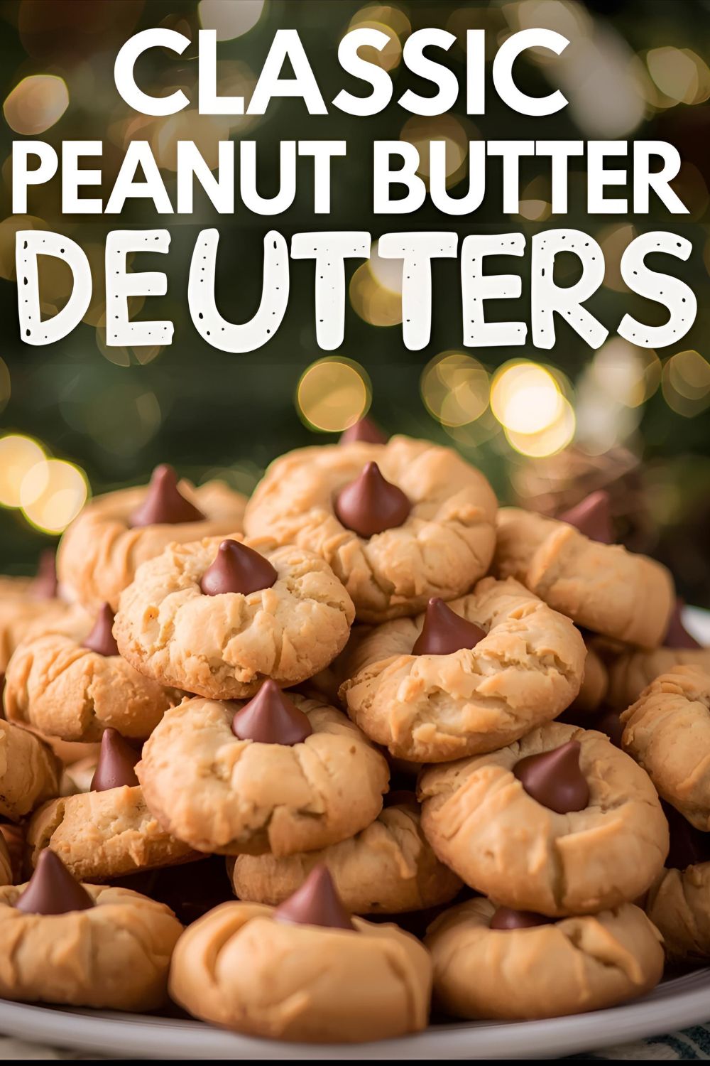 The best classic recipe for soft and chewy peanut butter blossoms, perfect for the holidays.