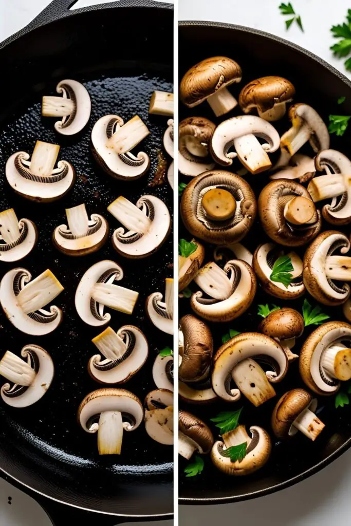 cooking-mushrooms-before-after