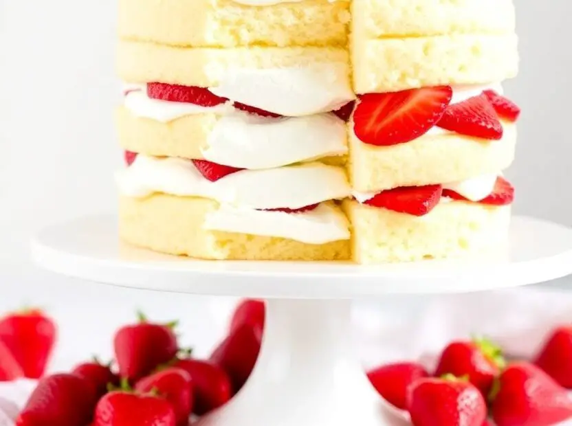 A guide on how to make an easy and impressive angel food strawberry shortcake.