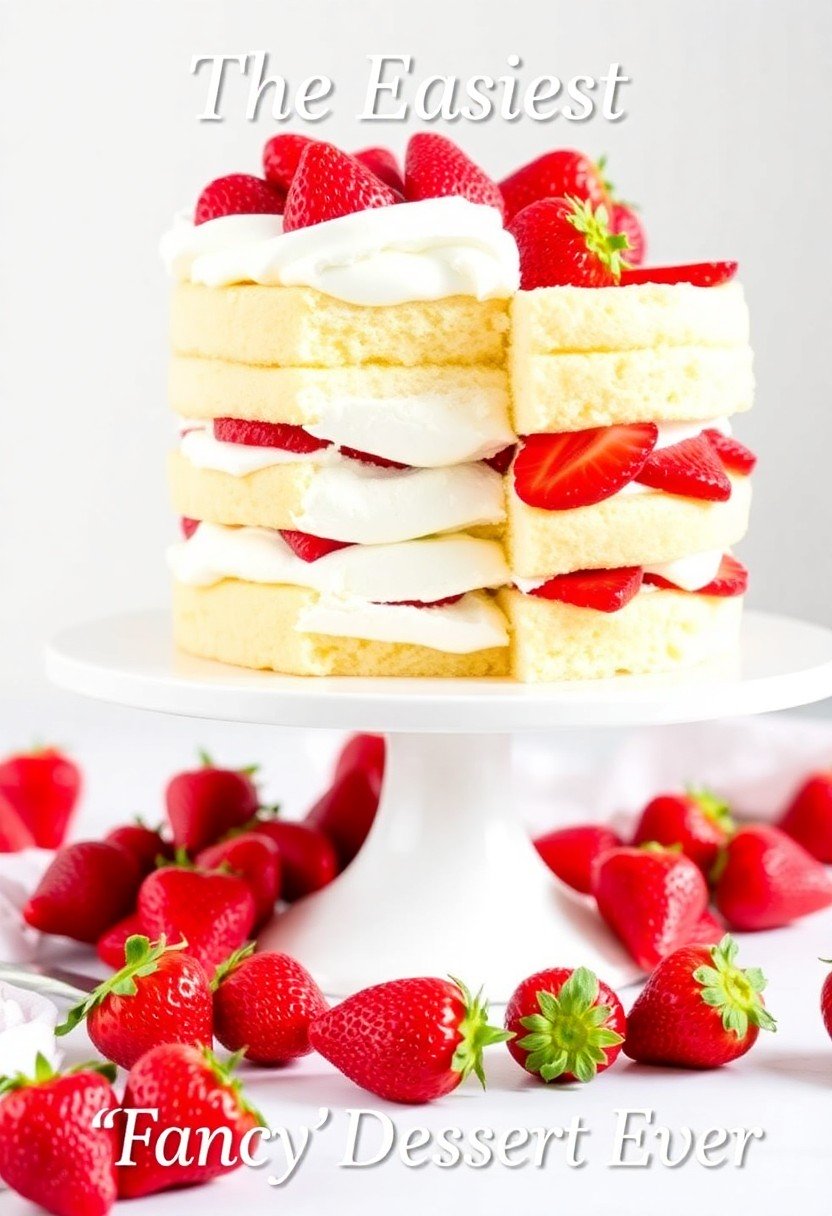 A guide on how to make an easy and impressive angel food strawberry shortcake.