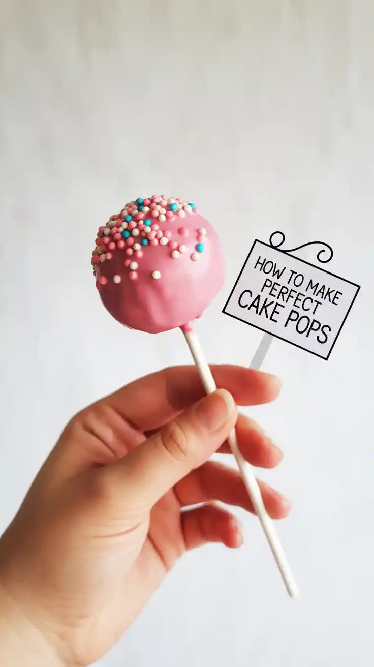 A collection of colorful, sprinkle-covered homemade cake pops displayed in a stand.