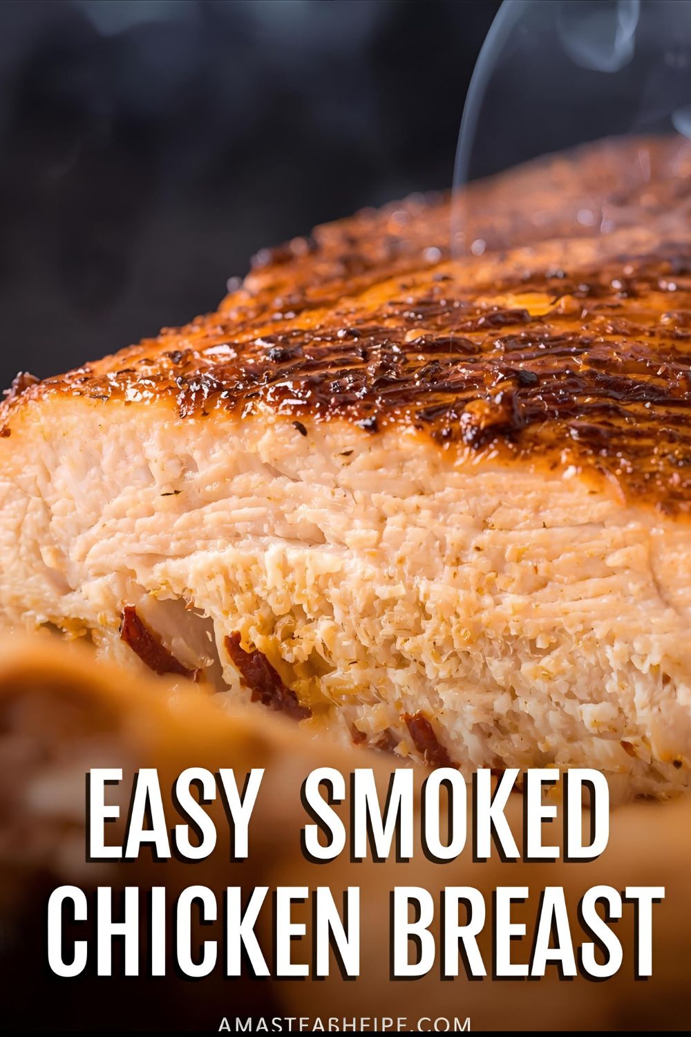 A delicious and simple recipe for making juicy and flavorful smoked chicken breast.