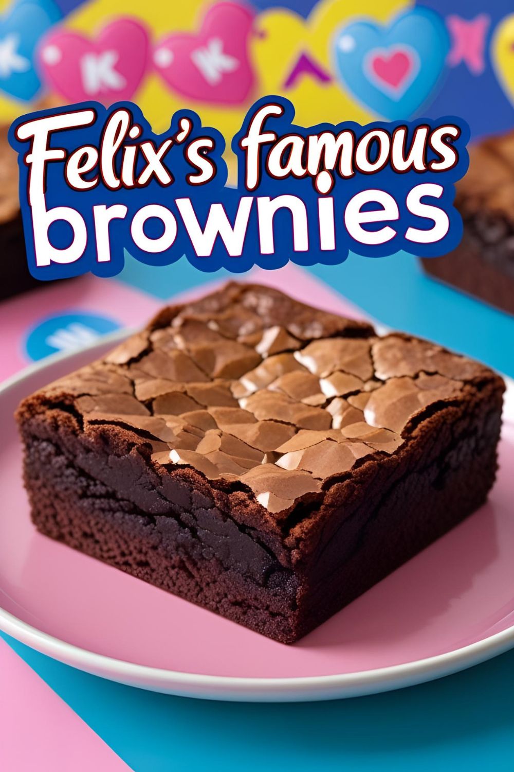 A delicious, fudgy brownie inspired by the Felix brownie recipe from SKZ, ready to be eaten by a fan