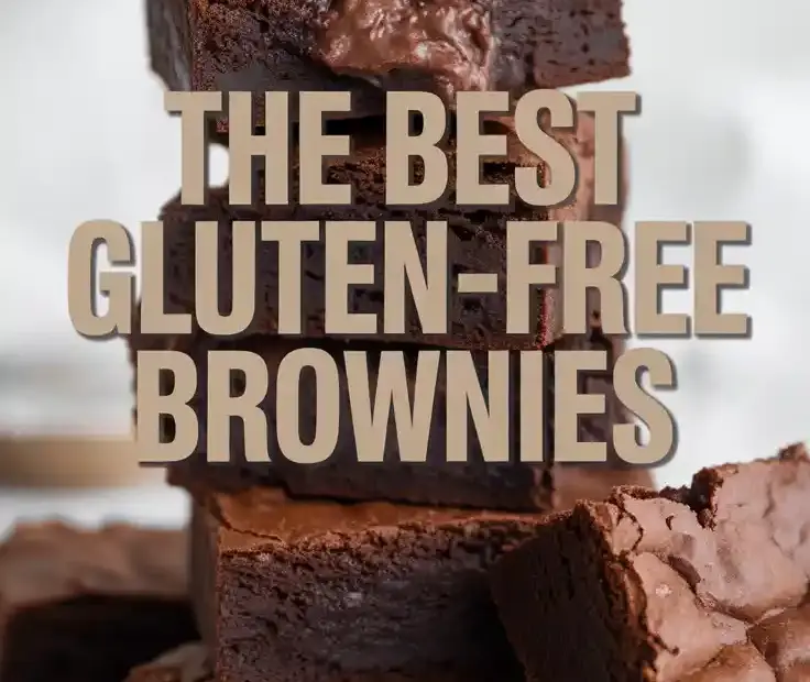 A delicious stack of fudgy, homemade gluten-free brownies, showcasing a perfect introduction to gluten-free baking.