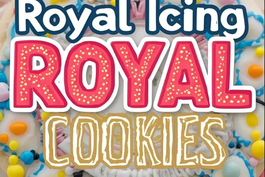 A beautifully decorated royal icing cookie with a price tag, with the text "How Much Are Royal Icing Cookies?"