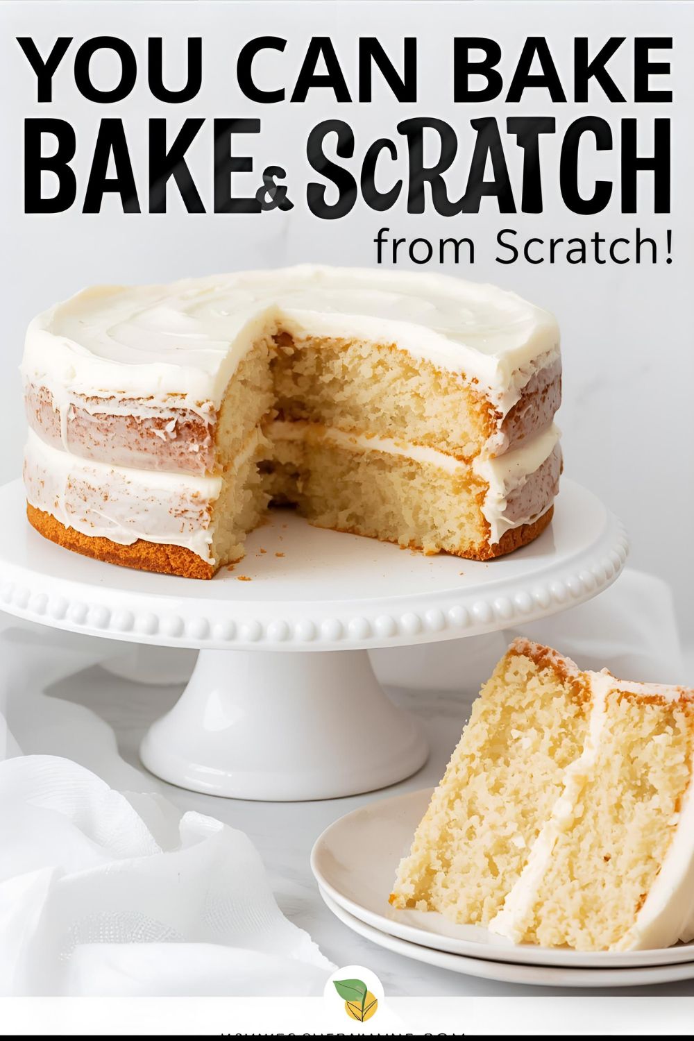 A foolproof step-by-step recipe for beginners on how to bake a perfect vanilla cake from scratch.