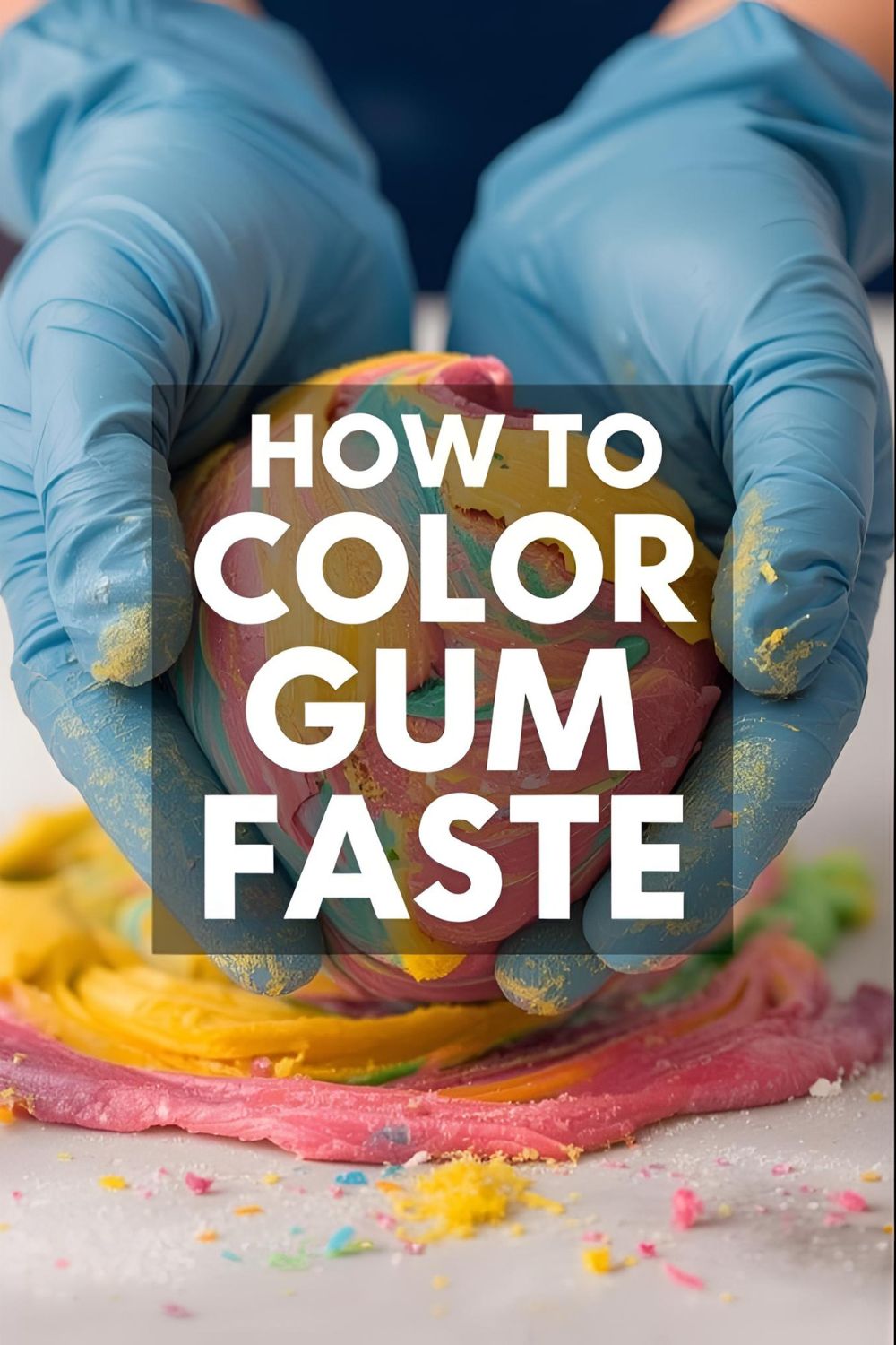 A beautiful composition showing the progression from plain white gum paste to finished, multi-colored sugar flowers.