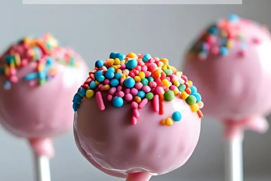 A step-by-step guide on how to make cake pops from scratch, perfect for beginners.