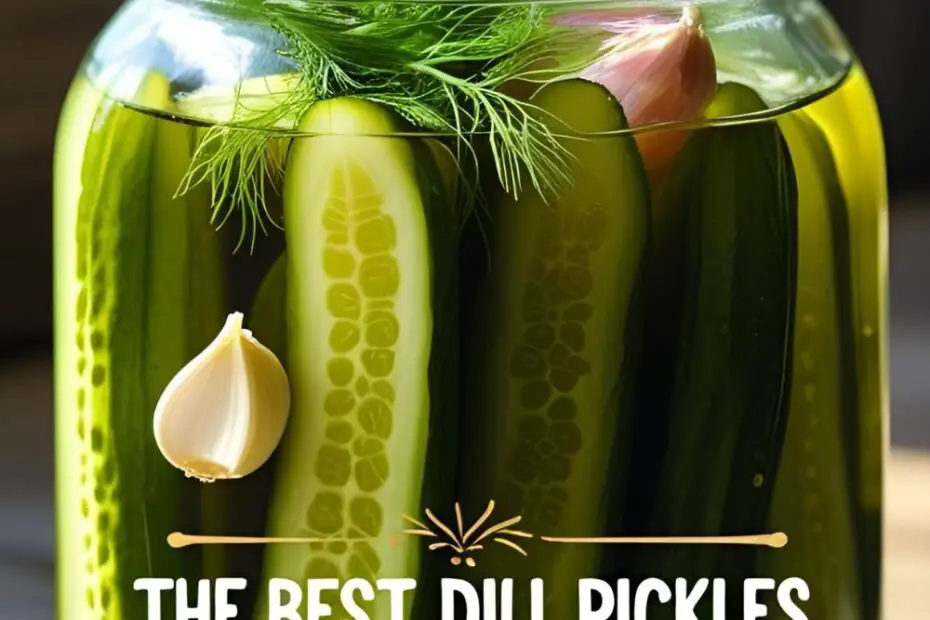 A guide on how to make the best, crispy, and flavorful homemade dill pickles.