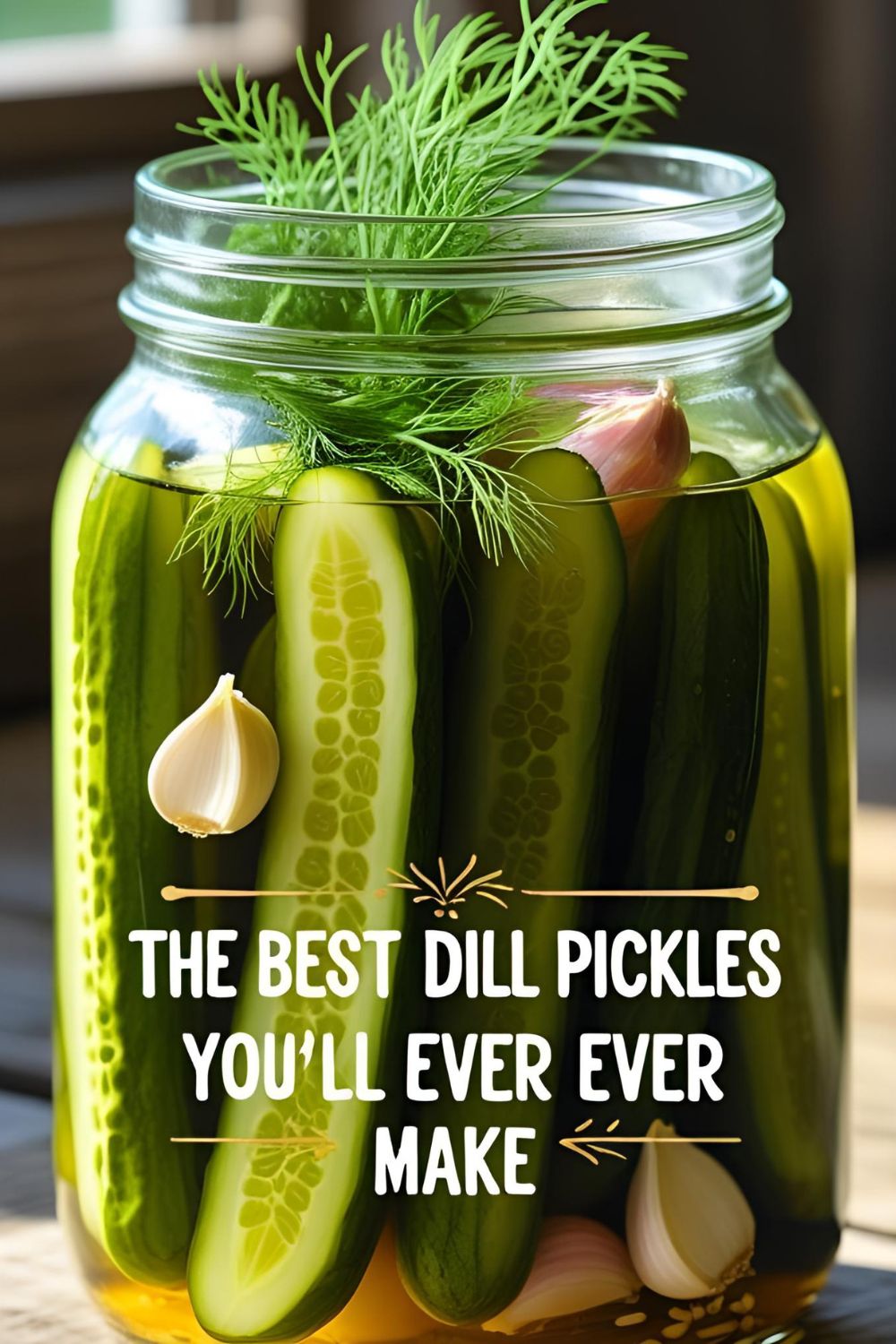 A guide on how to make the best, crispy, and flavorful homemade dill pickles.