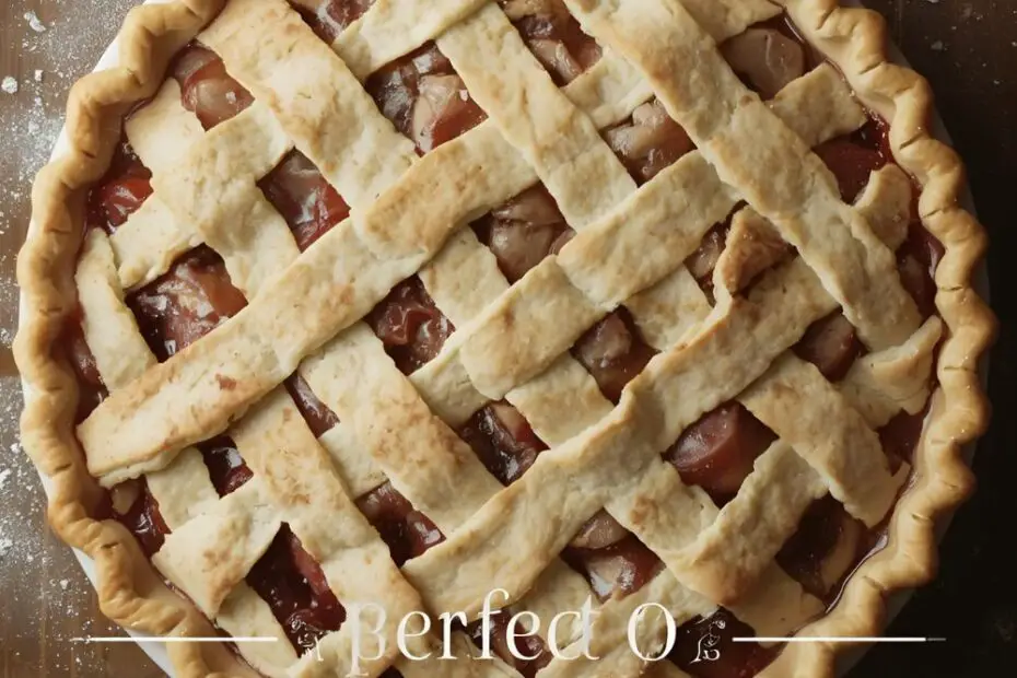 A step-by-step guide on how to make a beautiful and easy lattice pie crust for any pie.