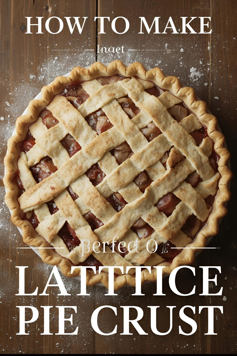 A step-by-step guide on how to make a beautiful and easy lattice pie crust for any pie.