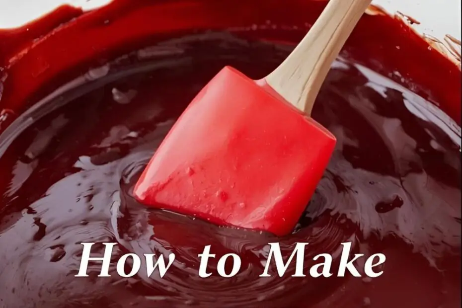 A close-up of a perfectly formed shiny red chocolate heart