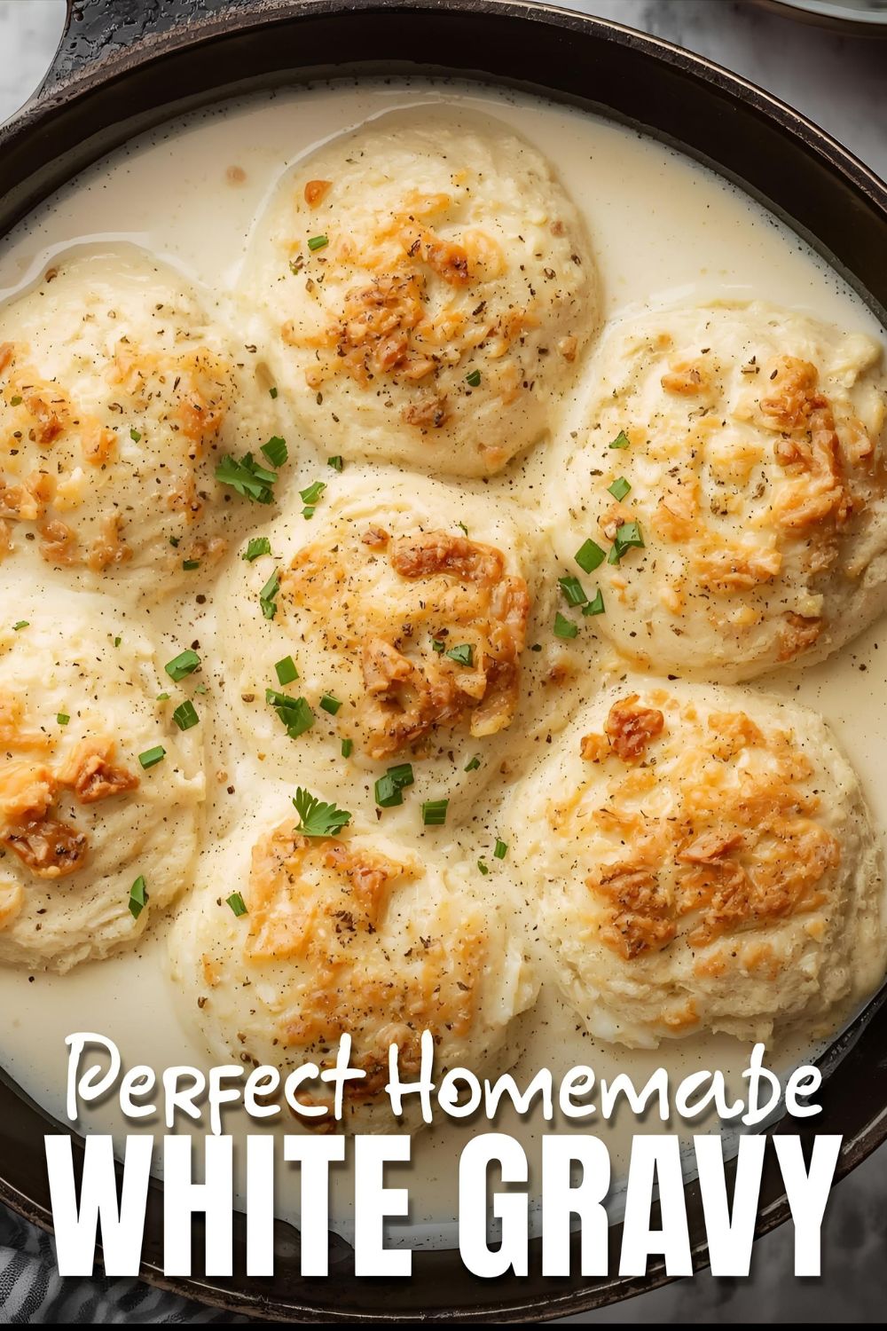 An easy recipe for making smooth, creamy, and flavorful white gravy from scratch.