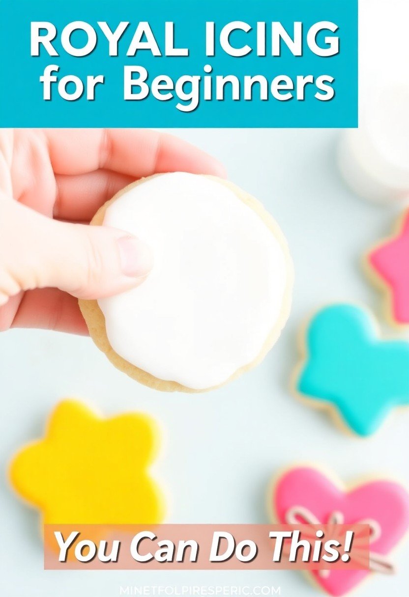 Text overlay "How to Make Royal Icing Cookies" on a vibrant image of beautifully decorated sugar cookies with intricate designs and colors on a clean background