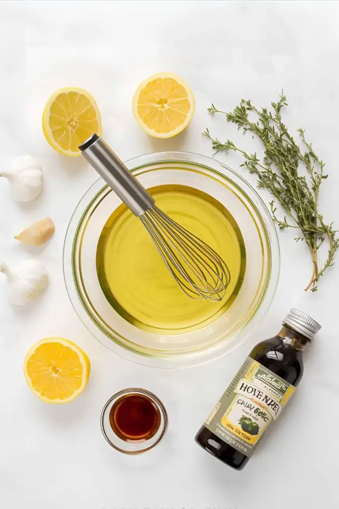  The simple, fresh ingredients for the best lemon garlic chicken breast marinade.