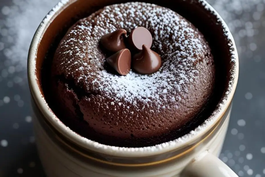 How to make a mug cake in the microwave