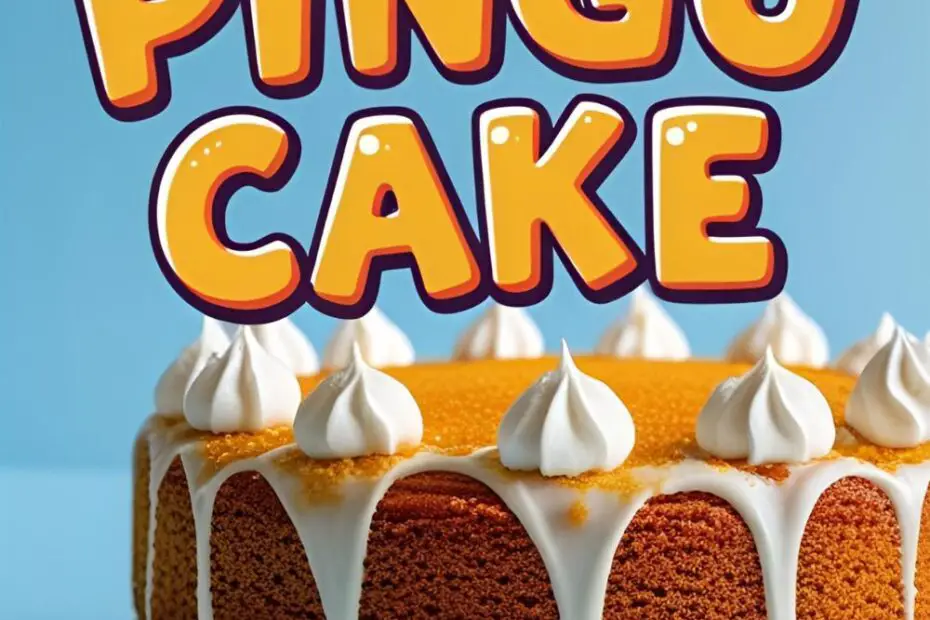 A finished, adorable Pingu-shaped cake with the text overlay "How to Make a Pingu Cake."