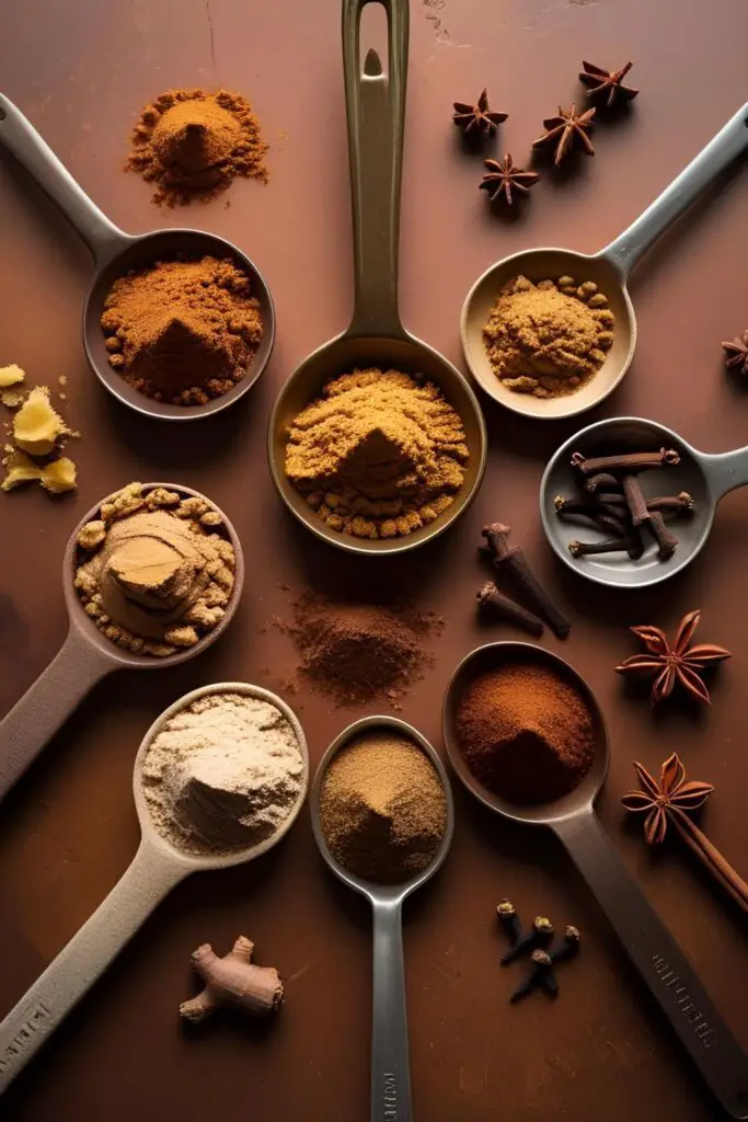The individual spices that make up pumpkin spice.