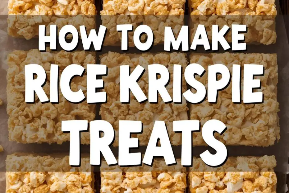How to make rice krispie treats