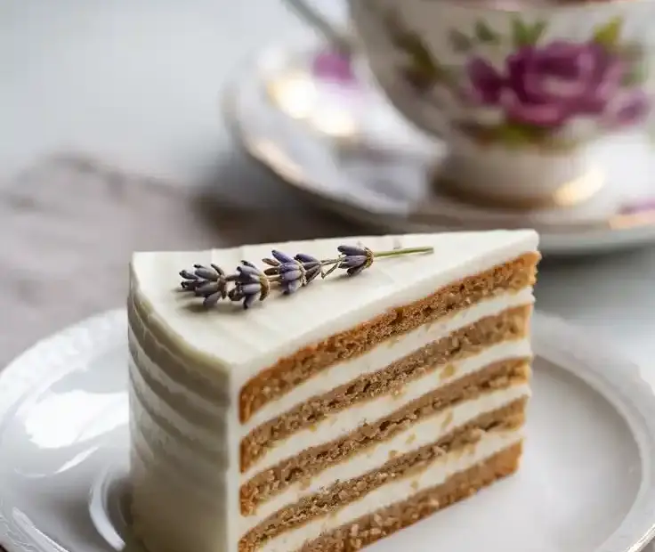 A slice of elegant and easy Earl Grey cake