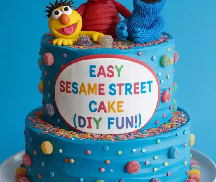 A fun and easy DIY Sesame Street cake