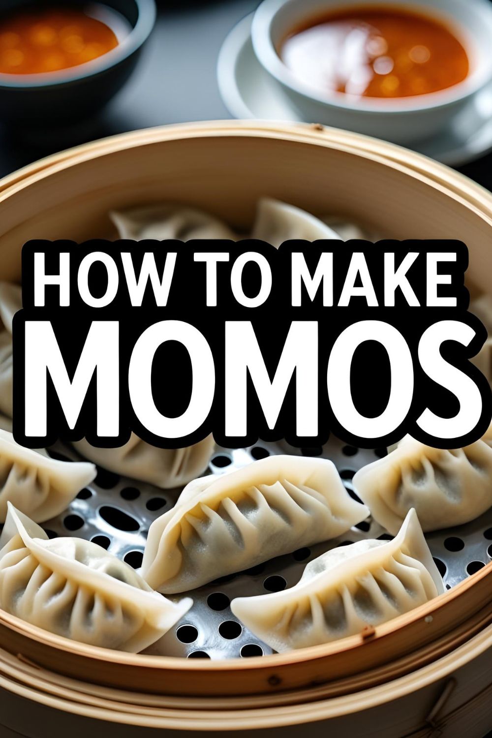 Viral Text Overlay Image: How to Make Momos - Juicy Homemade Dumplings!