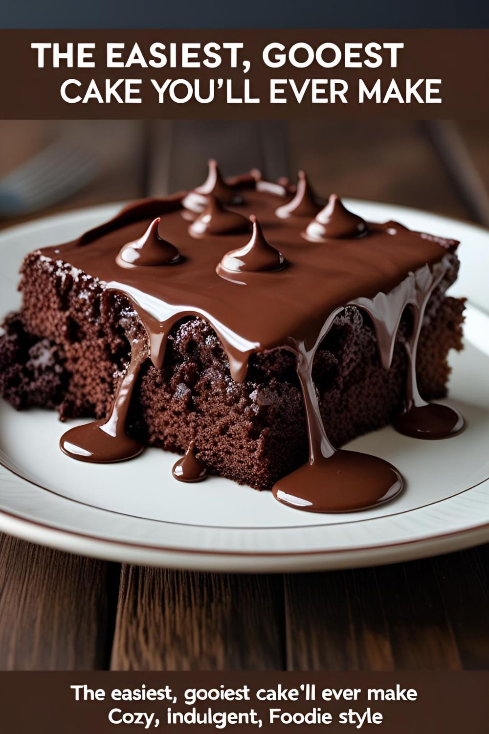 A German chocolate poke cake in a glass baking dish with a slice removed, showing the gooey filling and coconut-pecan topping.