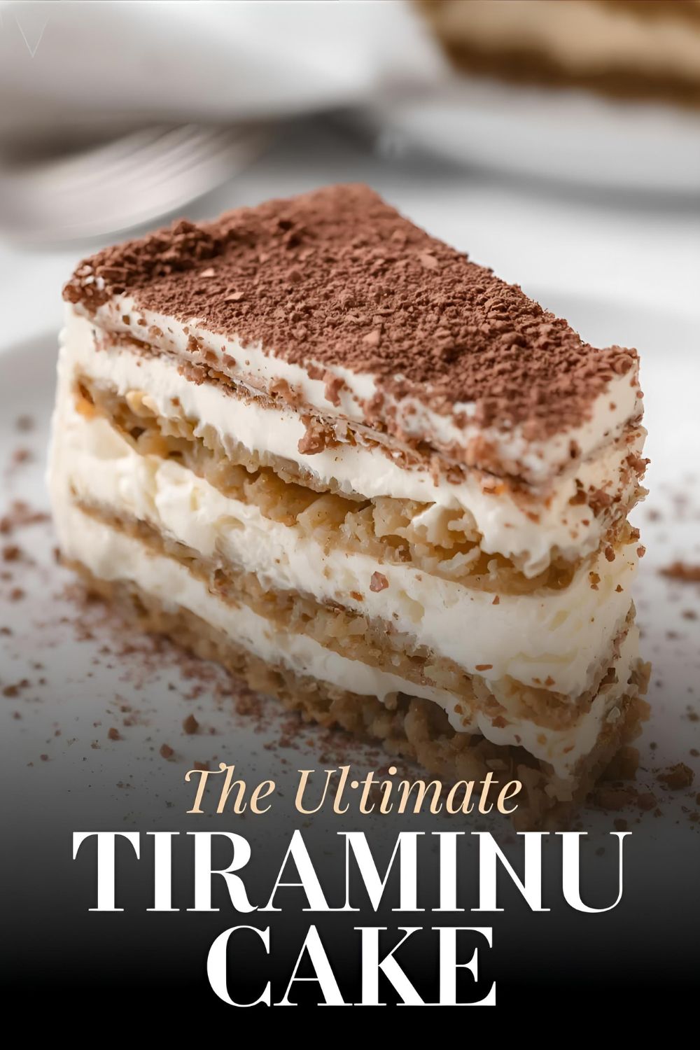 An easy and elegant recipe for making a layered tiramisu cake with coffee and mascarpone cream.