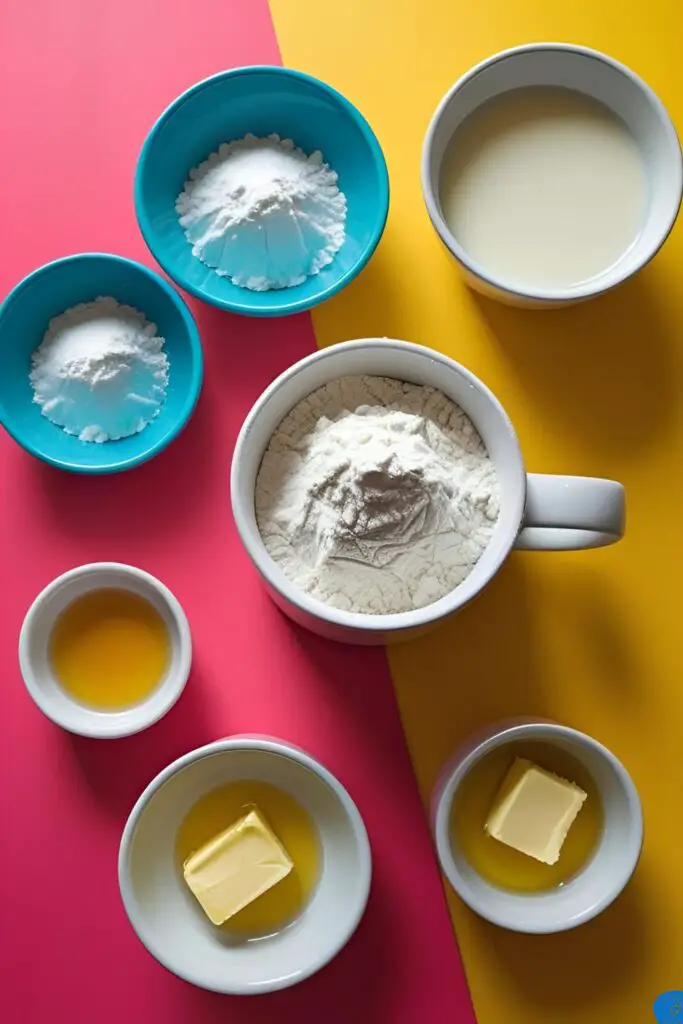  Ingredients for a vanilla mug cake being mixed directly in a single mug, showing the ease of the recipe.