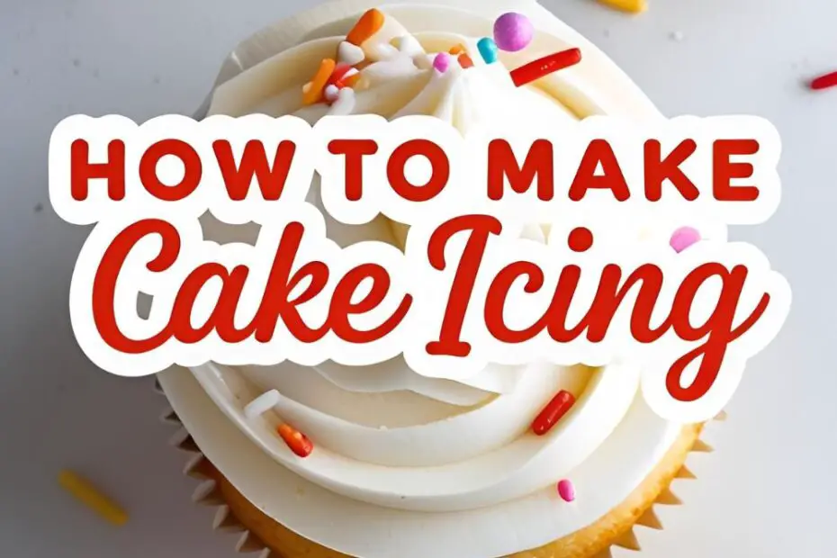 How to make cake icing