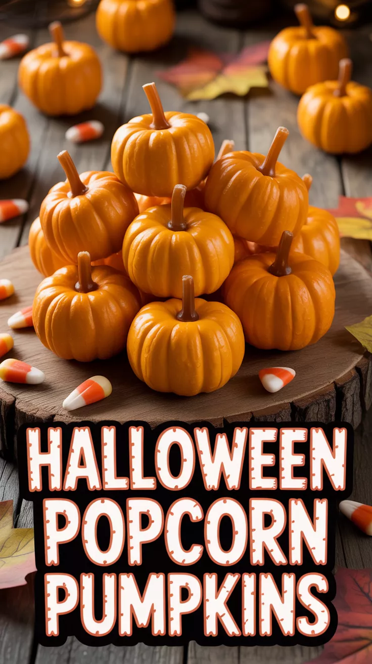 HALLOWEEN POPCORN PUMPKINS